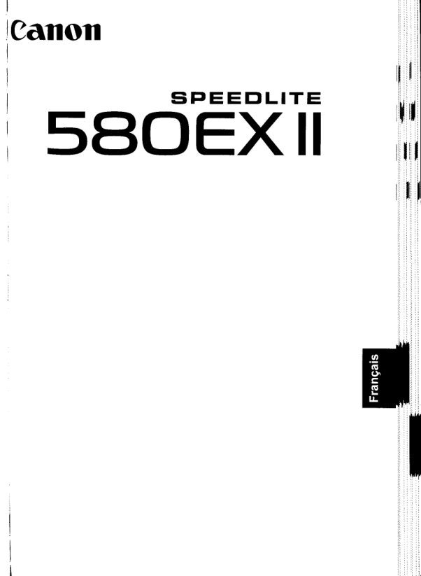 Canon Speedlite 580 EX II manual cover