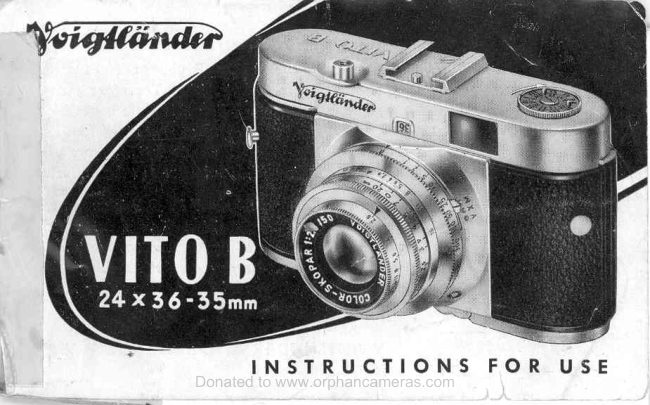 Voigtlander Vito B manual cover