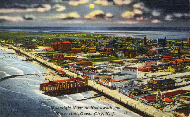 Ocean City - aerial view, 1940s manual cover