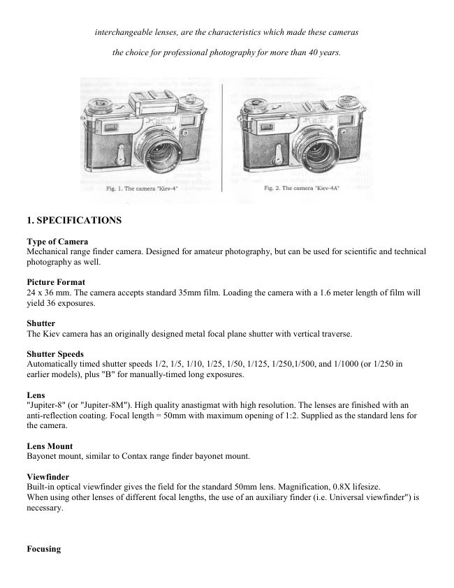 Kiev 4 manual cover