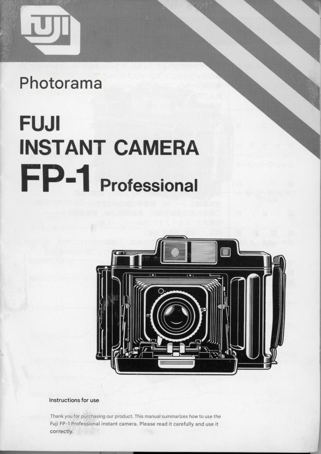 Fujifilm Fuji FP-1 Pro manual cover
