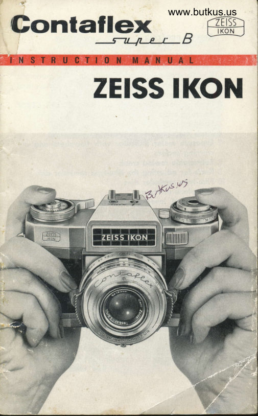 Zeiss Ikon Contaflex Super B manual cover