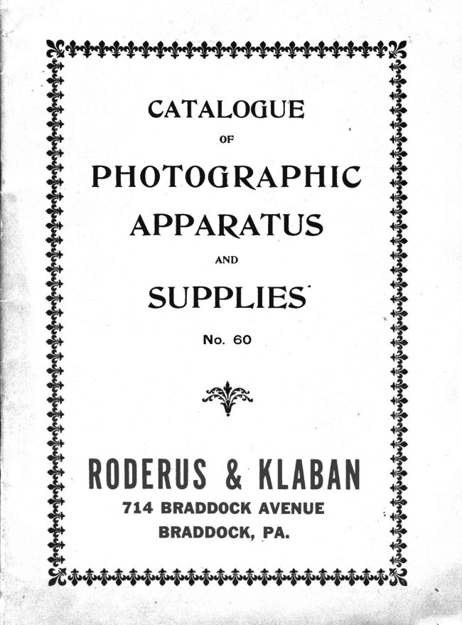 Catalogue phot supplies manual cover