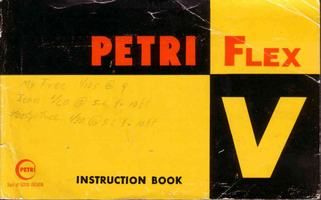 Petri Flex V manual cover