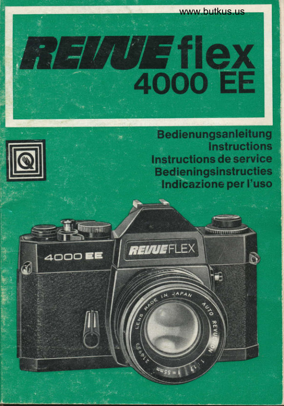 Revueflex 4000 EE manual cover