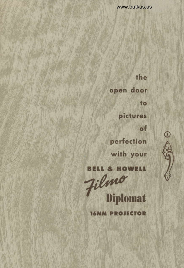 Bell & Howell Filmo Diplomat 16mm manual cover
