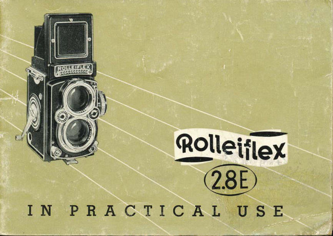 Rollei Rolleiflex 2.8 E manual cover