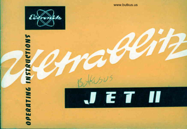 Ultrablitz Jet II manual cover