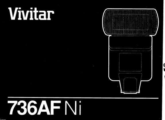 Vivitar 736 NI (Nikon) manual cover