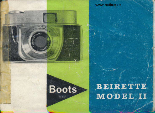 BOOTS Beirette II manual cover