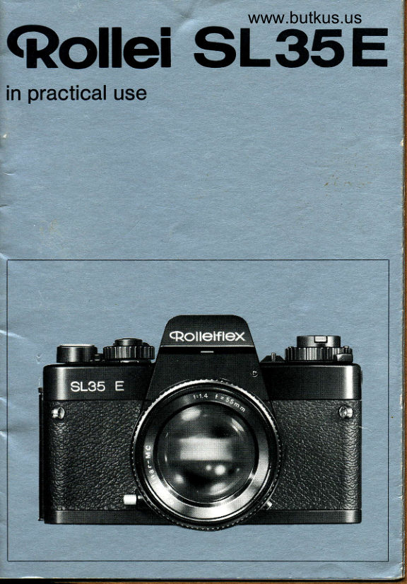 Rolleiflex SL35 E manual cover