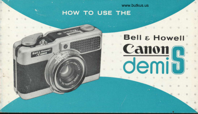 Canon Demi S manual cover