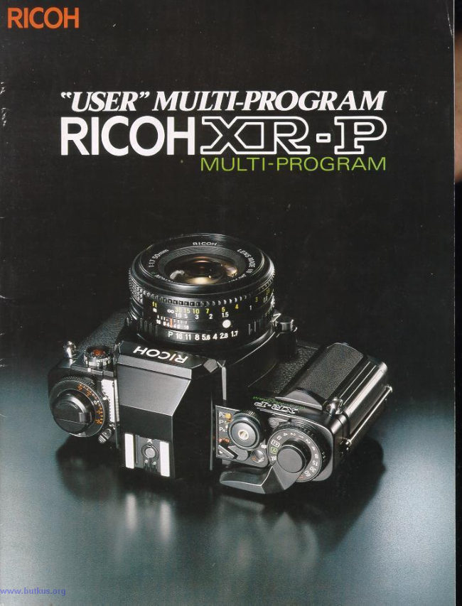 Ricoh XR-P Public Relations Booklet manual cover
