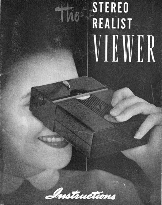 Stereo Realist Viewer manual cover