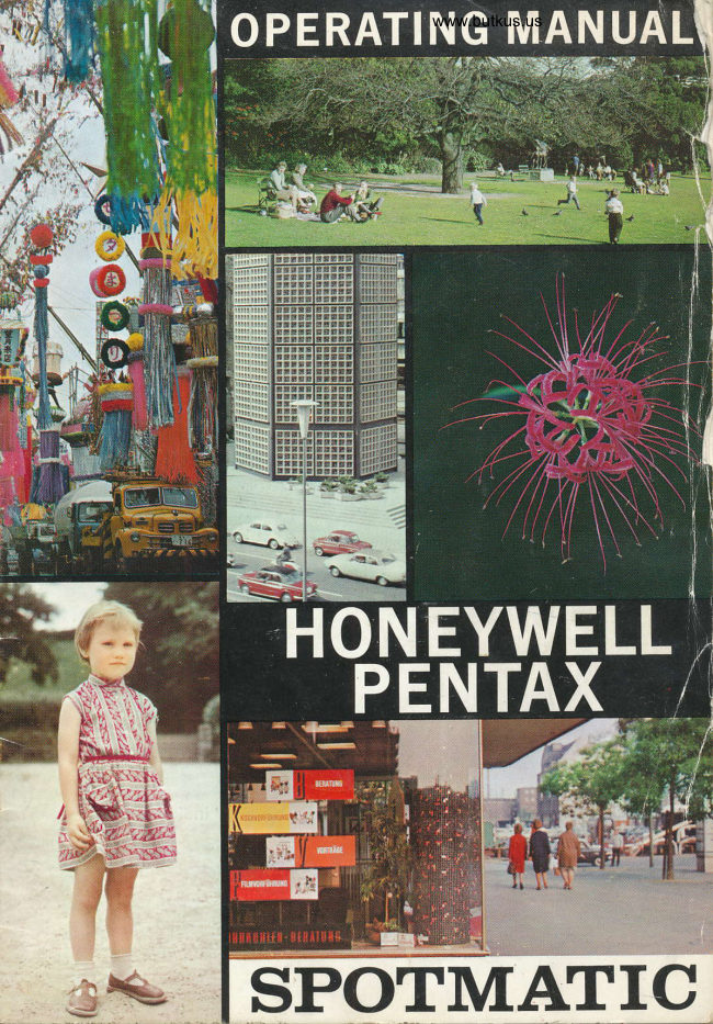 Pentax Spotmatic Direct manual cover