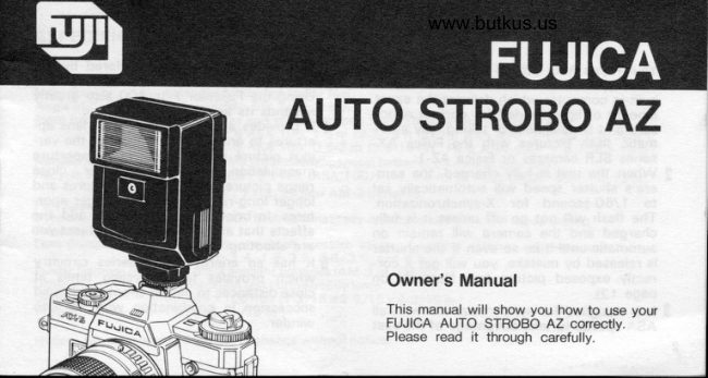 Fujica Auto Strobo AZ manual cover