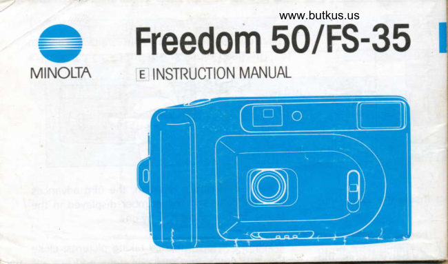 Minolta Freedom 50 Minolta FS-35 manual cover
