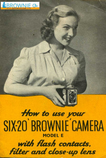Kodak Six-20 Brownie model E Camera manual cover