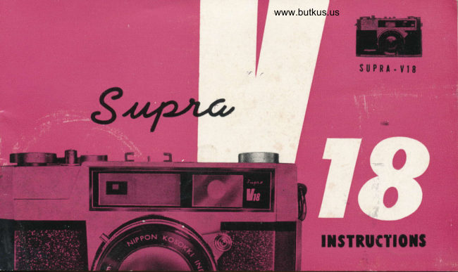 Supra V18 manual cover