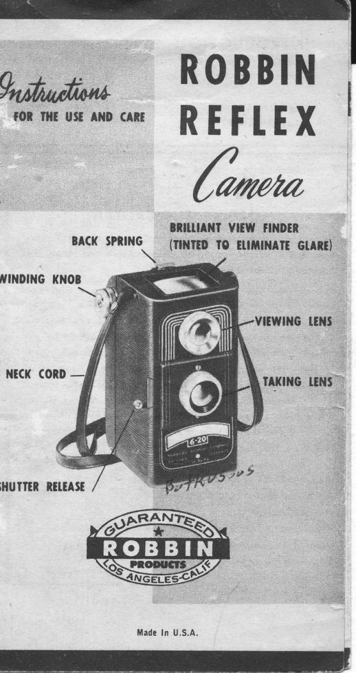 Robbin Reflex manual cover