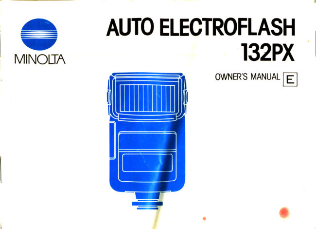Minolta Auto 132px flash manual cover