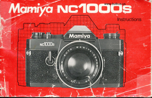 Mamiya NC1000s manual cover