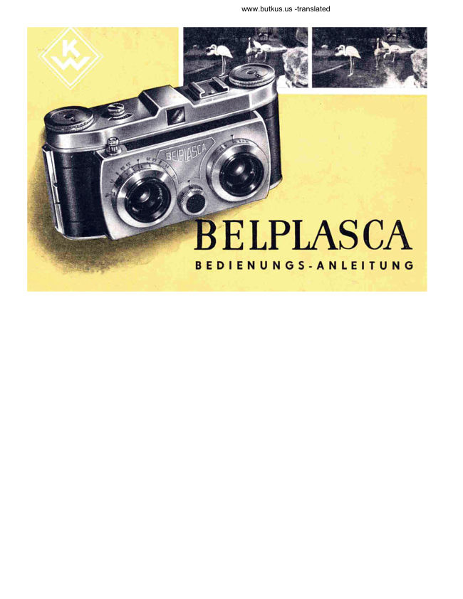Belplasca Stereo - - Translated manual cover