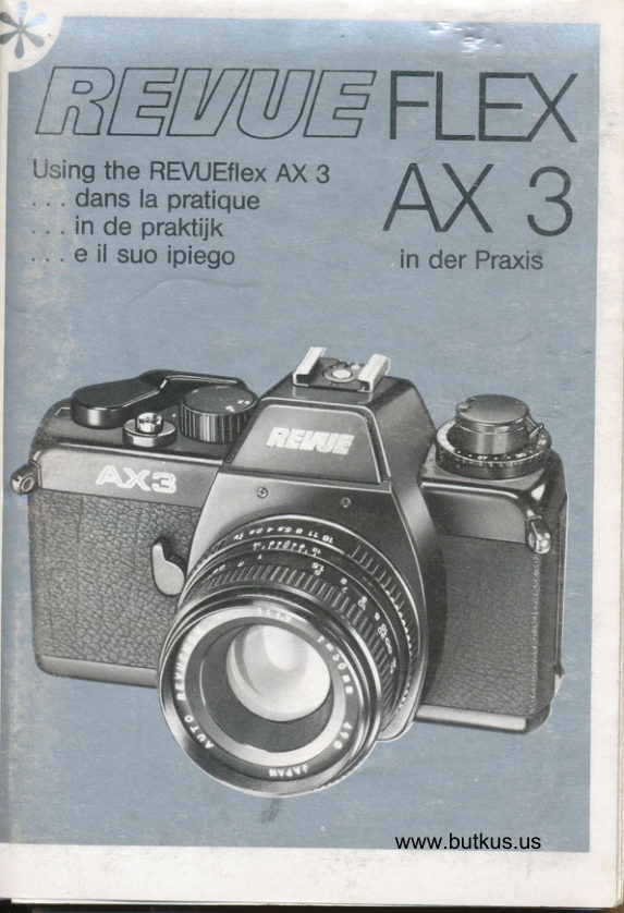 RevueFlex AX3 Handleiding RevueFlex AX3 manual cover
