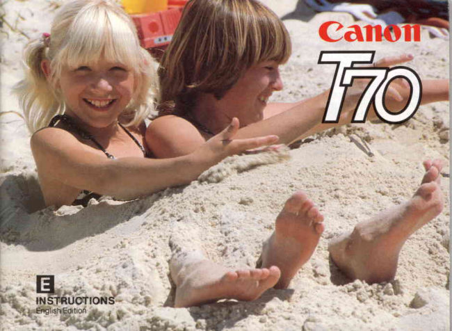 Canon T70 manual cover