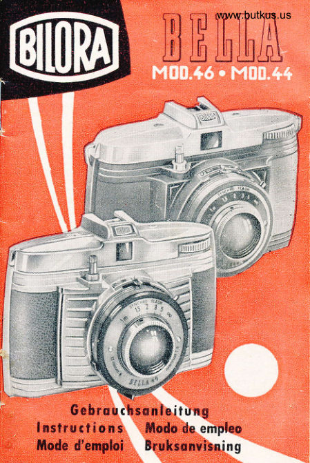Bilora Bella Mod 46 44 manual cover
