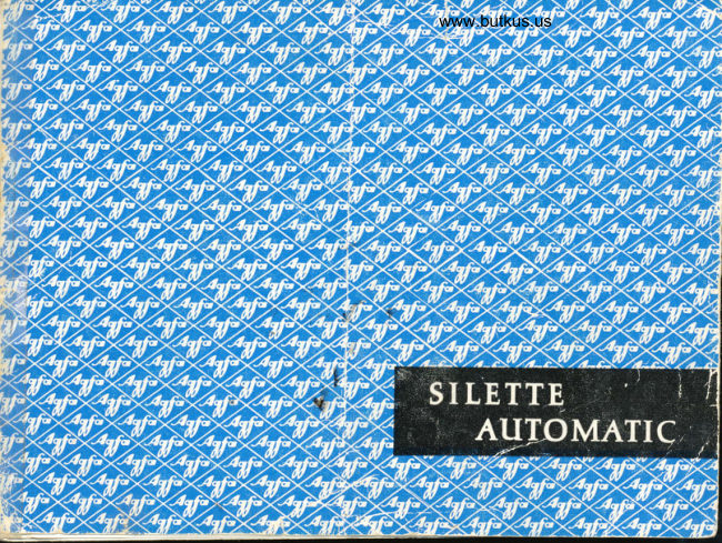 Agfa Silette Automatic manual cover