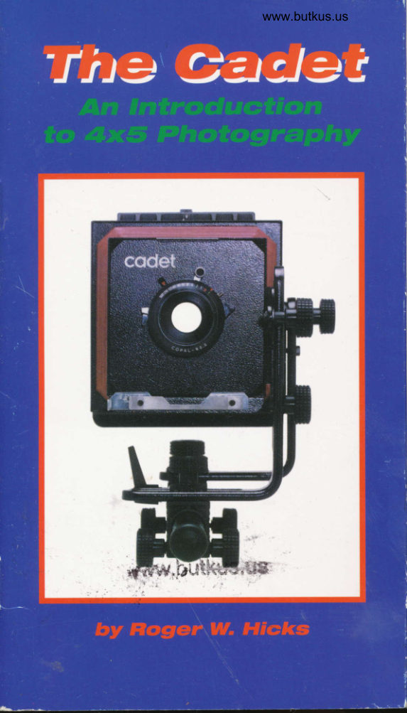 Cadet 4x5 manual cover