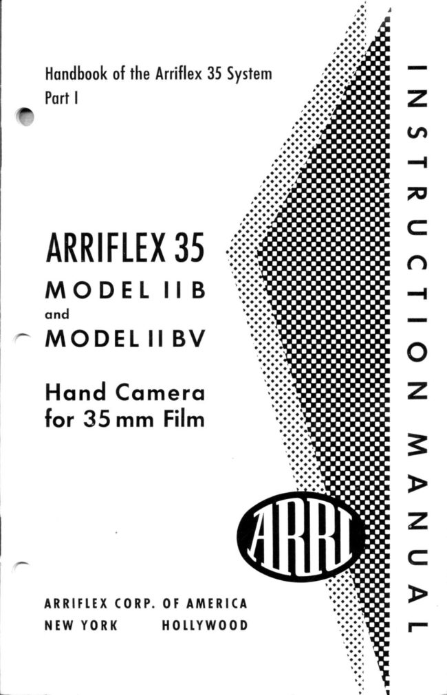 ARRILEX 35 Model IIB / Model II BV manual cover