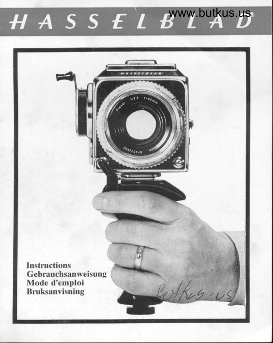Hasselblad Hasselbald Pistol Grip manual cover