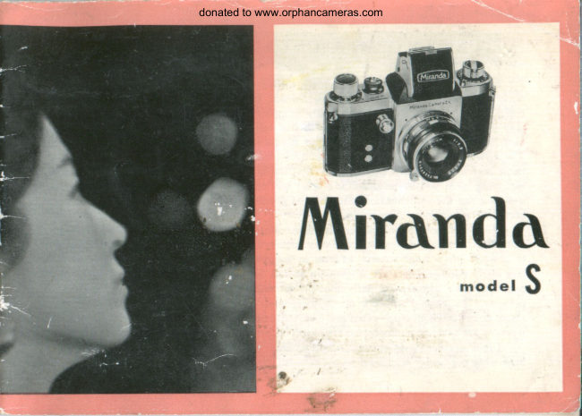 Miranda S manual cover