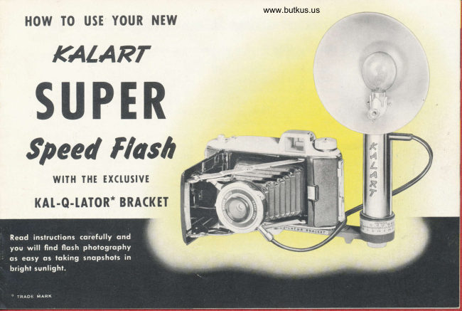 KALART Super Speed Flash manual cover