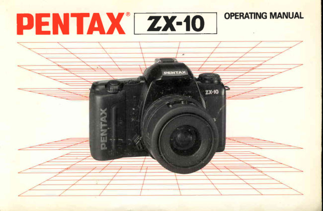 Pentax ZX-10 manual cover