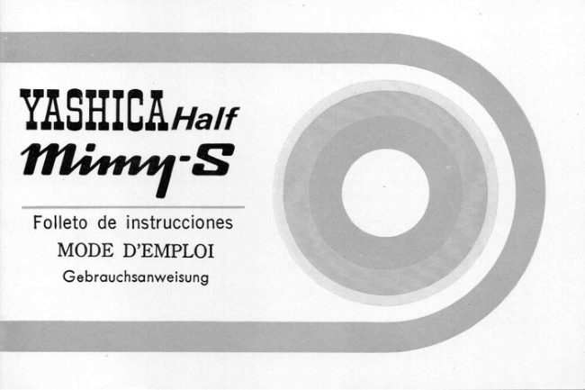 Yashica Mimy S manual cover