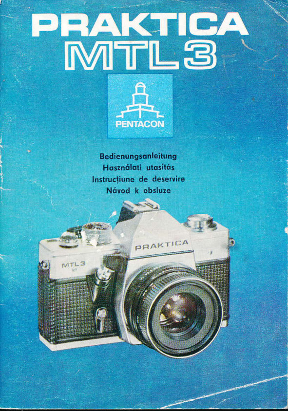Praktica Mtl 3 manual cover