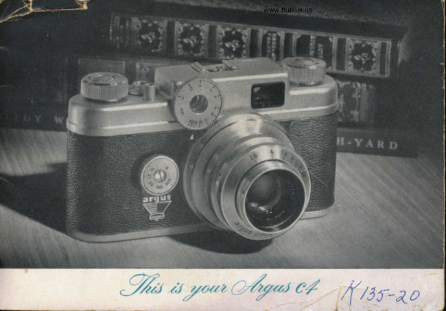 Argus C4 manual cover