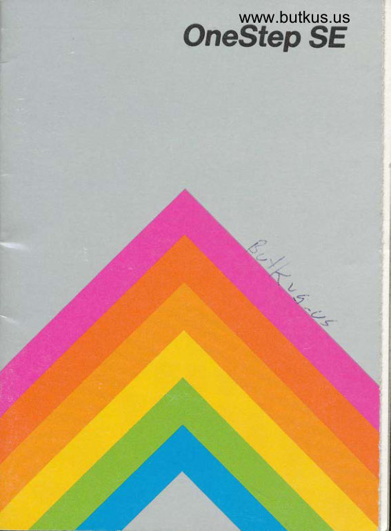 Polaroid One Step SE manual cover