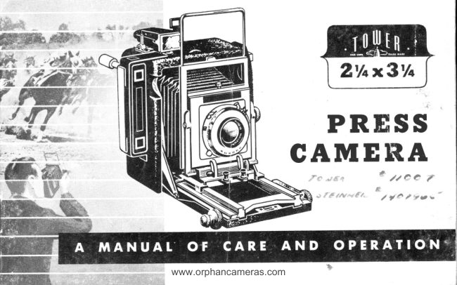 Sears Tower Press Camera manual cover