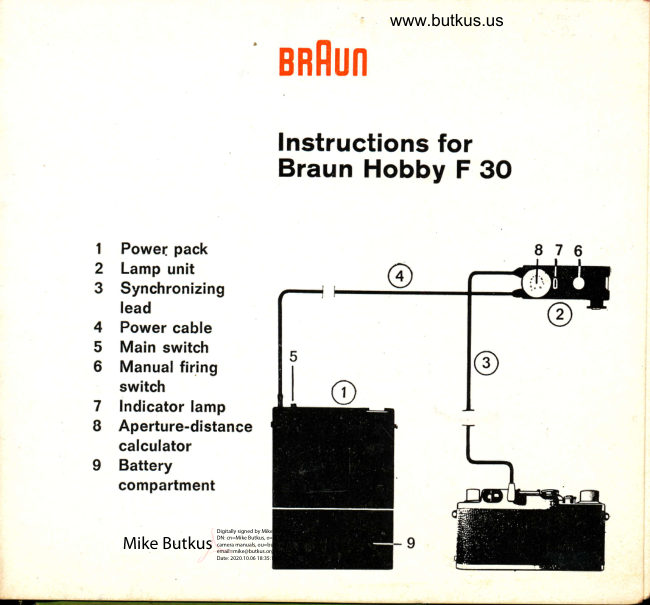 Braun Hobby F30 manual cover