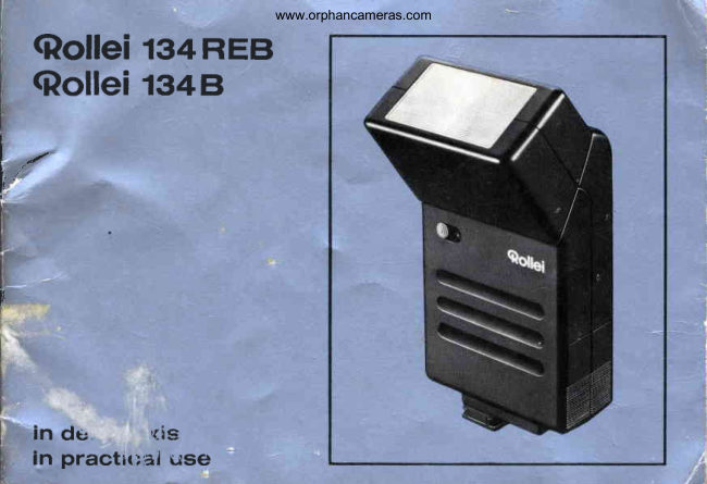 Rollei 134 REB / 134 B manual cover