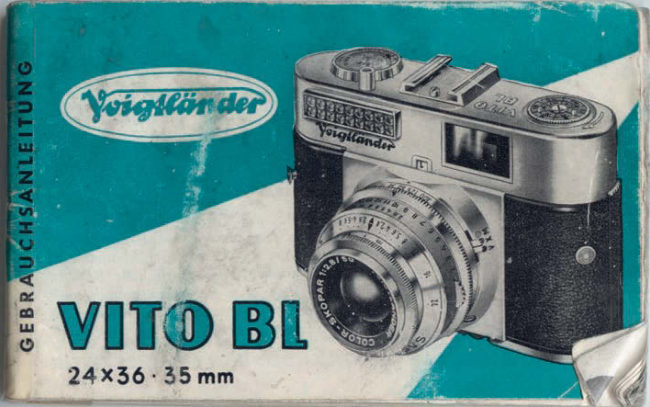 Voigtlander Vito BL manual cover