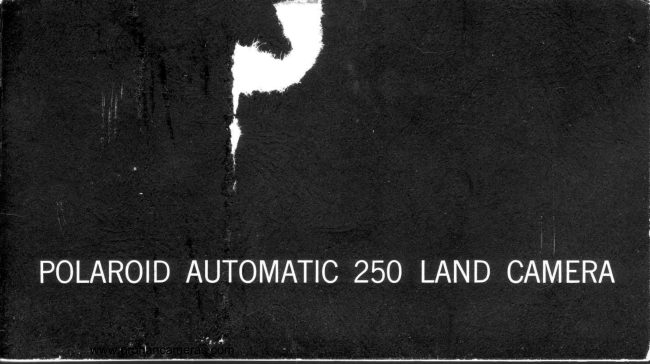 Polaroid 250 Automatic Land manual cover