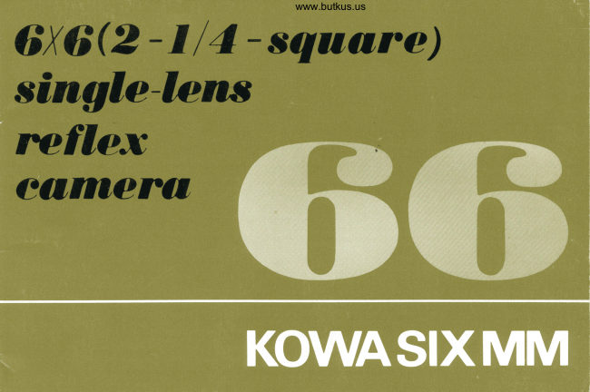 Kowa 6 MM manual cover