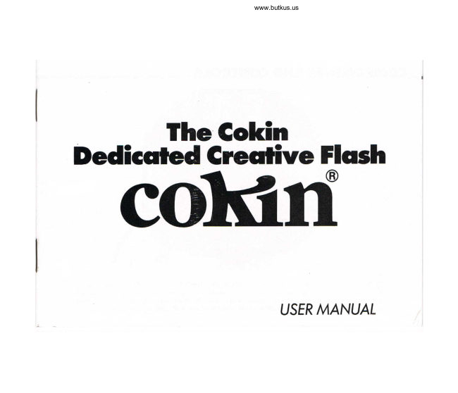Cokin creative flash manual cover