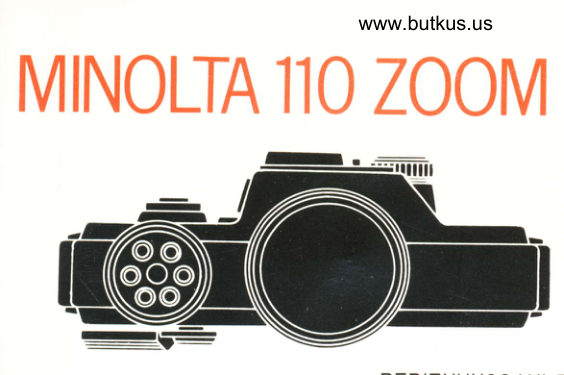 Minolta 110 Zoom SLR manual cover