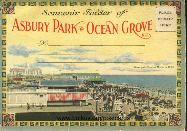 Asbury Park and Ocean Grove folder- 1920s manual cover